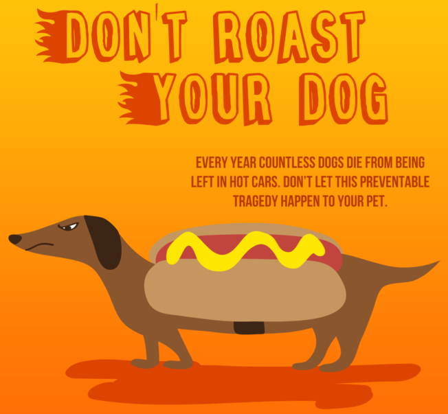 Hot dog bun with dog image